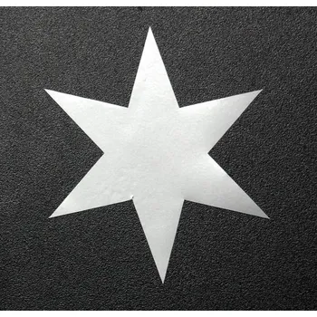 Vánoční dekorace Samolepka - Hvězda - 3,5 cm Barva: stříbrná