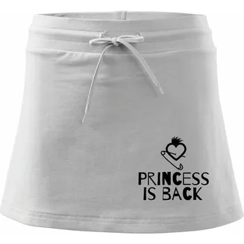 Dámská sukně Princess is back punk - Sportovní sukně - two in one - M ( Bílá )