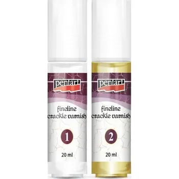 Speciální výtvarná barva Pentart Krakelovací lak Fineline - dvousložkový PENTART 20 ml