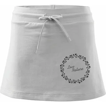 Dámská sukně Love Nature - Sportovní sukně - two in one - M ( Bílá )
