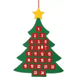 Adventní kalendář Vánoční stromeček s kapsami