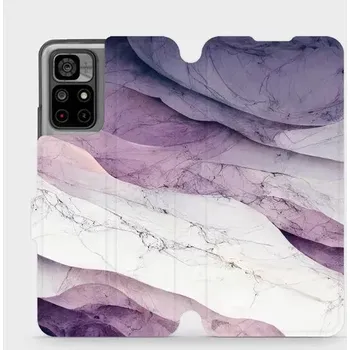 Pouzdro na mobilní telefon Knížkové flip pouzdro Mobiwear - Xiaomi POCO M4 Pro 5G / Xiaomi Redmi Note 11S 5G - VP31S Bílý a fialový mramor - VÝPRODEJ (Parádní flip obal, kryt, pouzdro Mobiwear na mobilní telefon Xiaomi POCO M4 Pro 5G s motivem VP31S Bílý a fialový mramor)