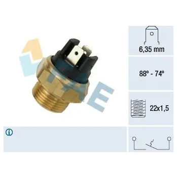 Ventilátor topení a klimatizace Teplotní spínač, větrák chladiče FAE 37420