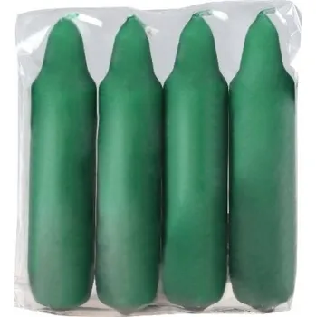 Svíčka Svíčka 4 ks 24x100 - zelená