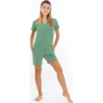 Dendy Dívčí overal pyžamový krátký Mint Velikost: 134