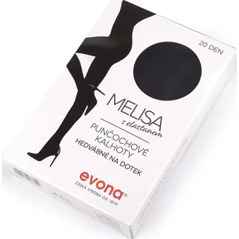 Dámské punčochy Dámské punčocháče hedvábné na dotek Melisa 20 den, barva 1 (vel. 164-108) černá