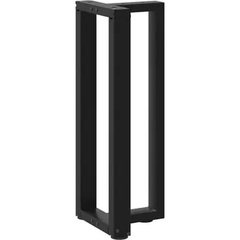 Konferenční stolek OMAXI Nohy konzolového stolku ve tvaru T, 2 ks, černé, 25 x 28 x (72-73) cm, ocel 317001