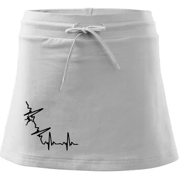 Dámská sukně EKG bouldering - Sportovní sukně - two in one - L ( Bílá )