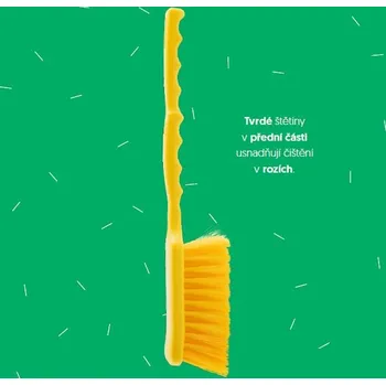 kbelík Kartáč kombinovaný s rukojetí, velký, měkký a tvrdý, Kobra Barva: Modrá, Délka, velikost: 40 cm