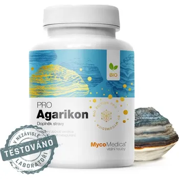 Zdraví MycoMedica Agarikon Pro 90 kapslí (Garantovaný obsah beta 1,3/1,6 glukanů min. 30 %)
