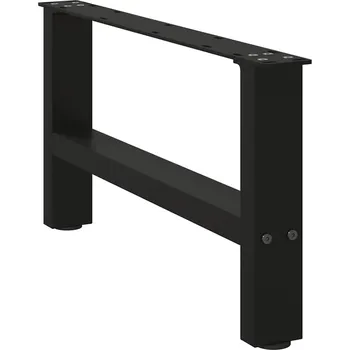 Barový stolek OMAXI Nohy konferenčního stolku černé 2 ks 70 x (30-31) cm ocelové 312075