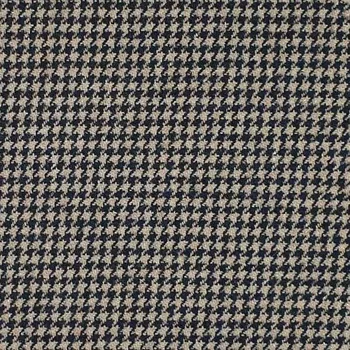 Kabátovina béžovo-modré pepito, zlatá nitka, š.140