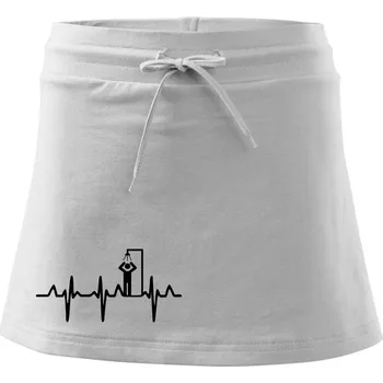 Dámská sukně EKG otužování sprcha - Sportovní sukně - two in one - M ( Bílá )