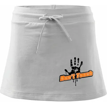 Dámská sukně Don't touch - Sportovní sukně - two in one - M ( Bílá )