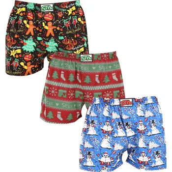 Trenýrky 3PACK pánské trenky Styx art klasická guma vícebarevné (3A16814) XXL Možnost vrácení zboží ZDARMA do 120 dnů!