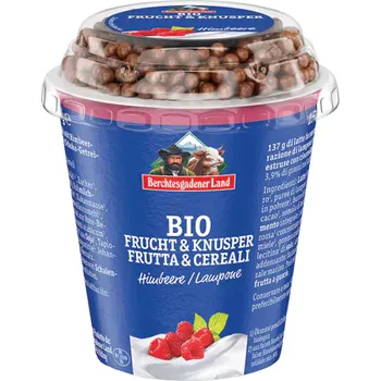 Přisada na vaření a pečení 1 BIO malinový jogurt s čoko kuličkami 150 g Berchtesgadener Land