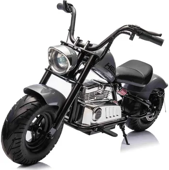 Dětské elektrovozidlo KidVolt Dětská elektrická motorka Chopper Warrior | 350W | černá Nafukovací kola | 350W | 18V 9Ah