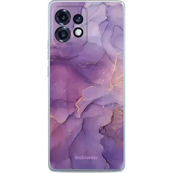 Pouzdro na mobilní telefon Silikonové pouzdro Mobiwear - Motorola Edge 40 Pro - B029F Fialový mramor - VÝPRODEJ (Silikonový kryt, obal, pouzdro Mobiwear na mobilní telefon Motorola Edge 40 Pro - B029F Fialový mramor)