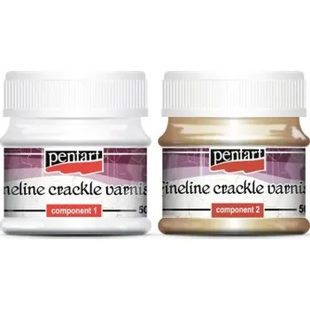 Výtvarná barva Pentart Krakelovací lak Fineline - dvousložkový PENTART 50 ml