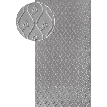 Plech 3D plech, lisovaný vzor LIST - pozinkovaný lisovaný plech 1000 x 2000 x 1,2 mm (š x v x tl.)