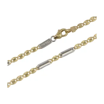 Řetízek Zlatý řetízek bicolor PATTIC AU 585/1000 5,30 gr BA08502-45