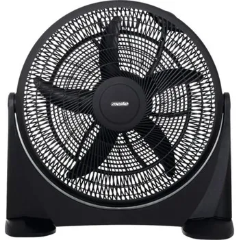 Domácí ventilátor Hütermann Podlahový ventilátor 50cm, černý - nejvýkonnější a největší ventilátor na trhu.