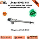 Linear4002301K - personalizovaná sada pohonu jednokřídlé brány do 3 m