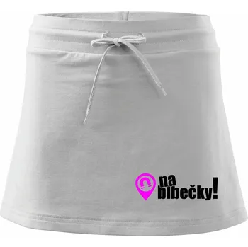Dámská sukně Jsem magnet na blbečky - Sportovní sukně - two in one - XS ( Bílá )
