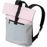 Meatfly batoh Timothy Light Grey / Pink 12l