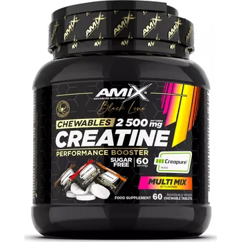 Kreatin Amix Black Line Creatine Creapure 2500mg Chewable Tabs Zero Sugar 60 tablet