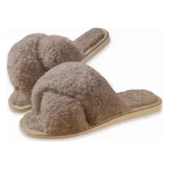 Pánské pantofle Dámské lázeńské pantofle béžové