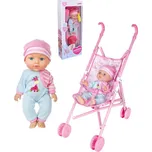 Panenka miminko herní set s kočárkem golfové hole a doplňky na baterie Zvuk