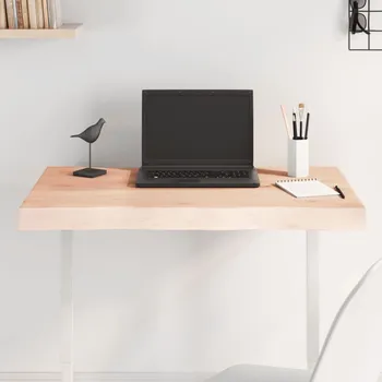 Psací stůl OMAXI Stolní deska 80x60x(2-6) cm neošetřený masivní dřevo živá hrana 816018