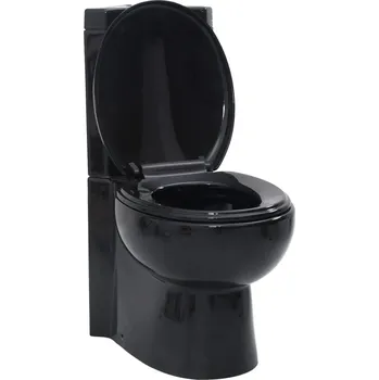 WC sada OMAXI Keramická toaleta rohová černá 881995