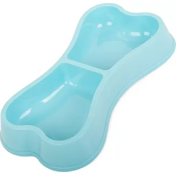 Miska pro psa Verk Miska pro psy a kočky dvojitá 2 x 250 ml