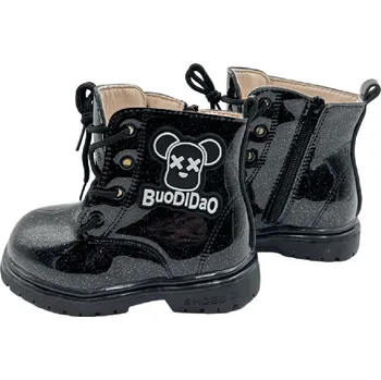 Dívčí zimní obuv Dětské zimní kotníkové boty černé C-18 Velikost: 27