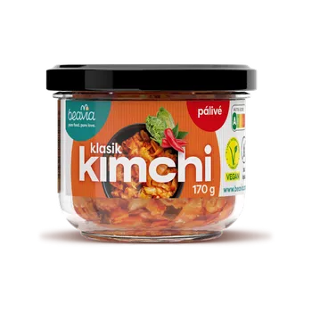 konzervovaná zelenina Beavia Nechlazené kimchi pálivé - 170 g