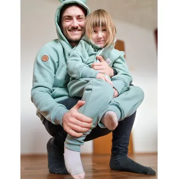 Pánská mikina Kulišárny Mikina pánská WARM mátová VELIKOST: XXL