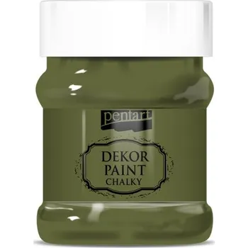 Speciální výtvarná barva Pentart Křídová a dekorační barva PENTART 230 ml TRNOVÁ ZELENÁ