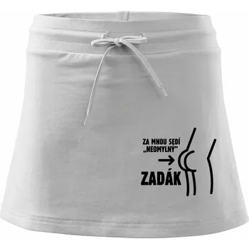 Dámská sukně Za mnou sedí zadák - Sportovní sukně - two in one - XS ( Bílá )