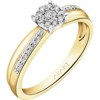 Prsten Zlatý prsten s diamanty - 0,20 ct - ryzost 585 - 160.496