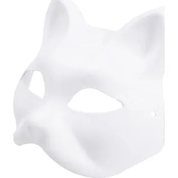 Karnevalový doplněk imago Maska anime - Kočka (nebarvená)