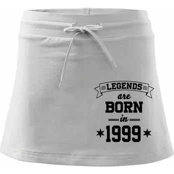 Dámská sukně Legends are born in 1999 - Sportovní sukně - two in one - XS ( Bílá )