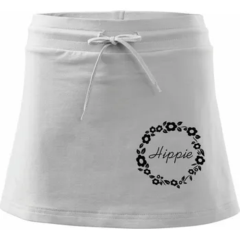 Dámská sukně Hippie - Sportovní sukně - two in one - XS ( Bílá )