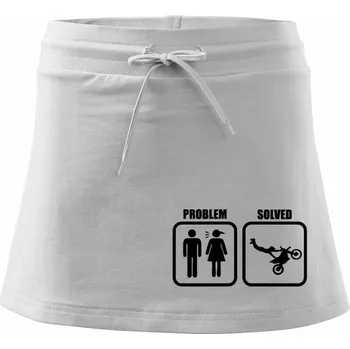 Dámská sukně Problem - Freestyle - Sportovní sukně - two in one - S ( Bílá )