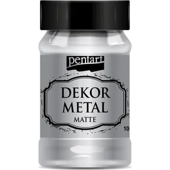 Speciální výtvarná barva Pentart Metalická a dekorační barva PENTART 100 ml STŘÍBRNÁ