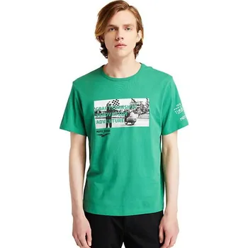 Pánské tričko Moto Guzzi Pánské tričko Moto Guzzi Timberland 100th GF - zelená - XL
