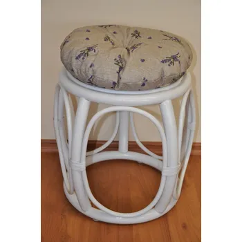 Podsedák Nábytek PEGAS Polstr na ratanovou taburetku levandule - průměr 35 cm