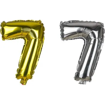 Balónek BANQUET Balónek nafukovací foliový č.7 MY PARTY, výška 30 cm (BANQUET Balónek nafukovací foliový č.7 MY PARTY, výška 30 cm)