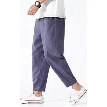 Široké pánské kalhoty 100% bavlna Barva: Šedá, Velikost: XL